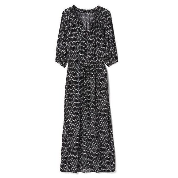 NWT Gap Print Maxi Shirtdress Summer Beach Swim Coverup - Picture 1 of 9